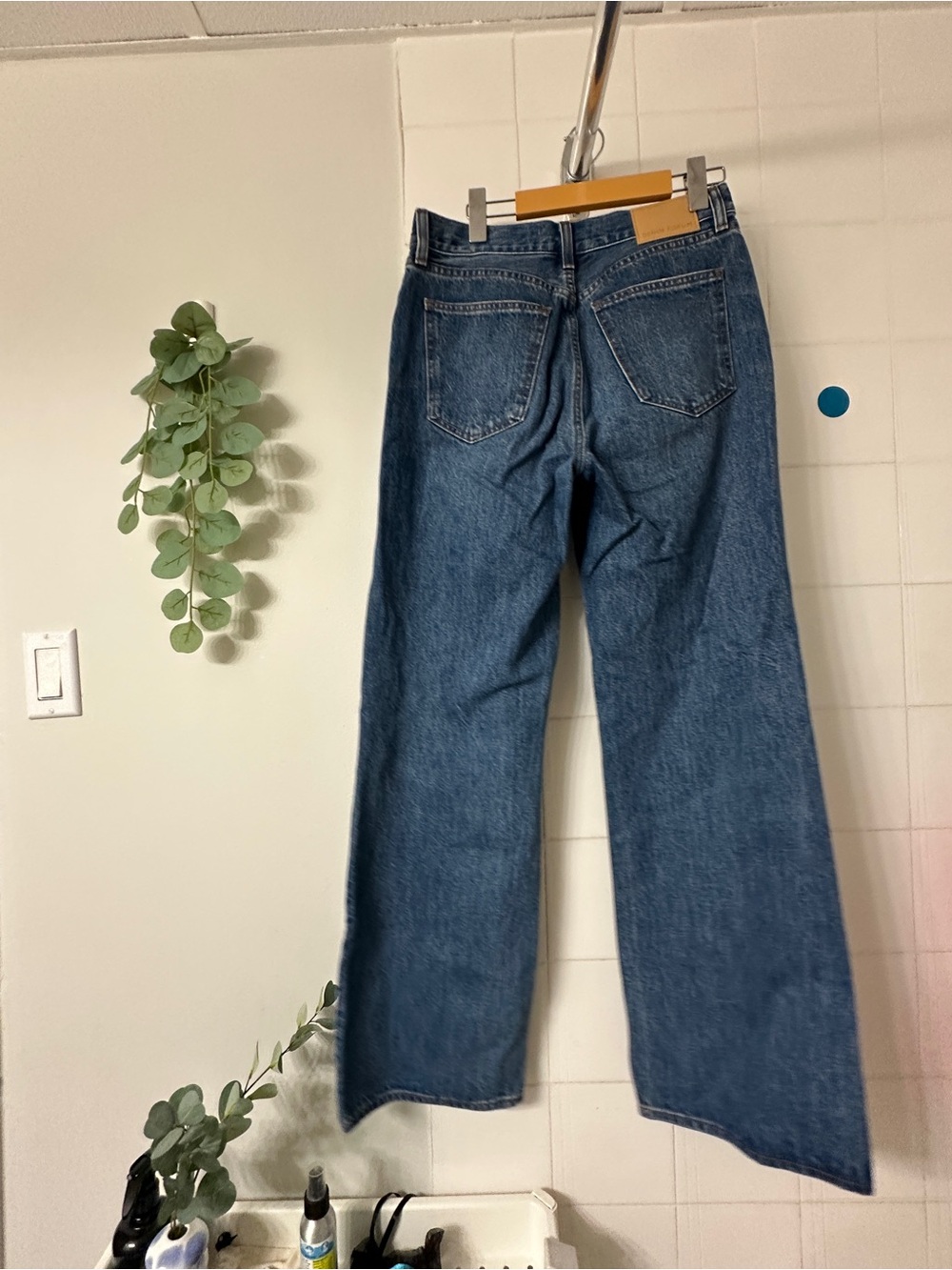 Denim forum Farrah Blue High Rise Wide-Leg Jeans - Picture 3 of 6